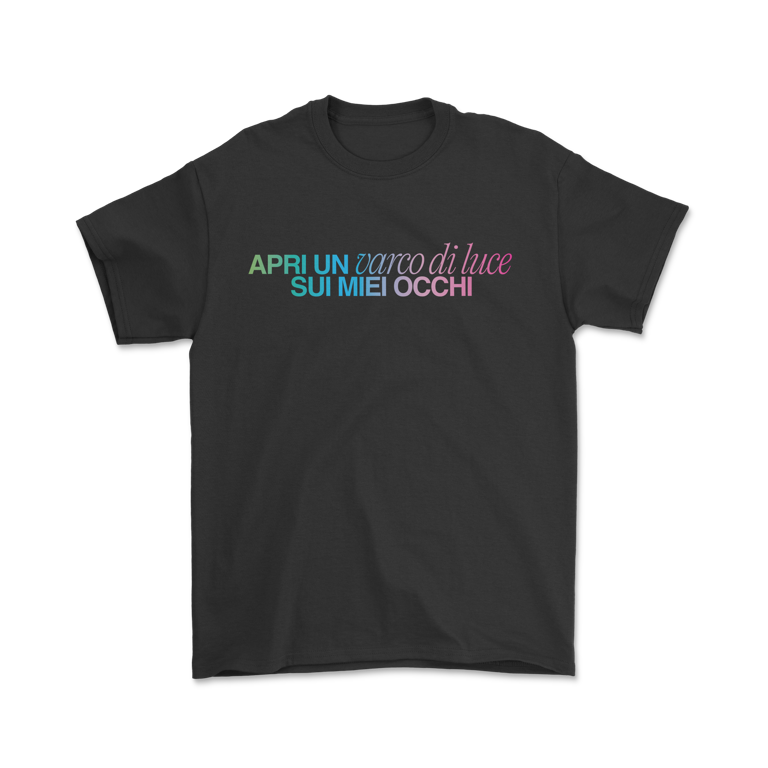 T-SHIRT VARCO DI LUCE BLACK